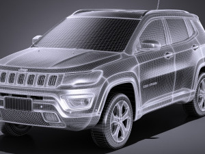 Jeep Compass Longitude 2017 3D Model