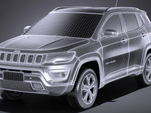 Jeep Compass Longitude 2017 3D Model