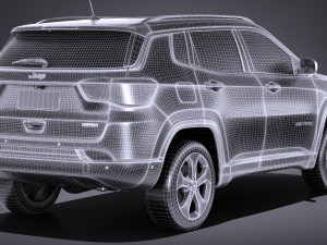 Jeep Compass Longitude 2017 3D Model