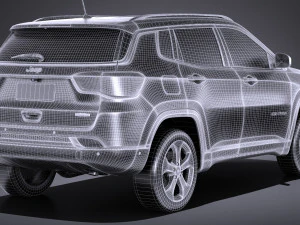Jeep Compass Longitude 2017 3D Model