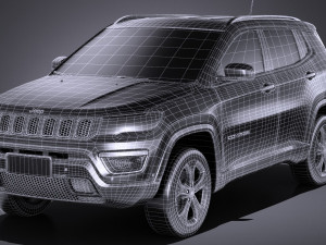 Jeep Compass Longitude 2017 3D Model