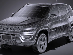 Jeep Compass Longitude 2017 3D Model