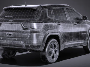 Jeep Compass Longitude 2017 3D Model