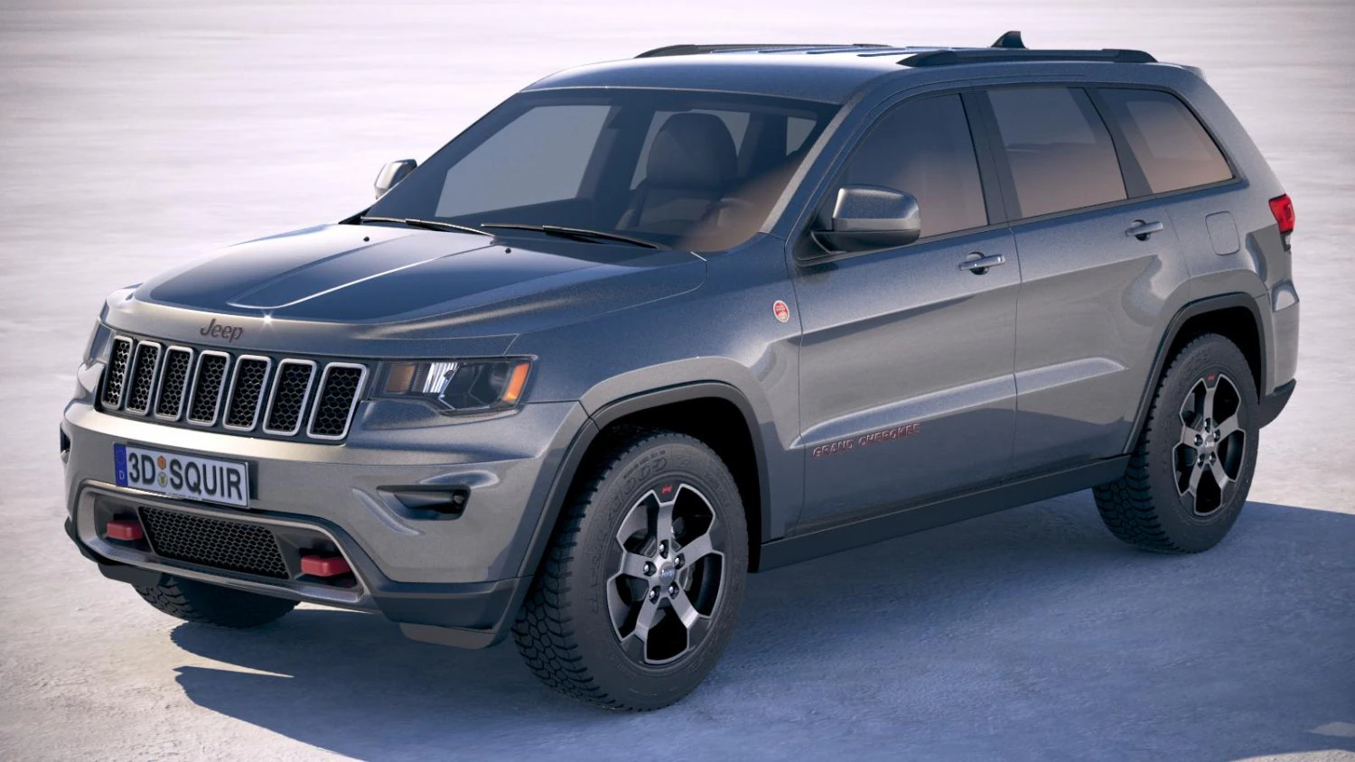 Jeep Grand Cherokee Trailhawk 2018 3D Model .c4d .max .obj .3ds .fbx .stl .blend 