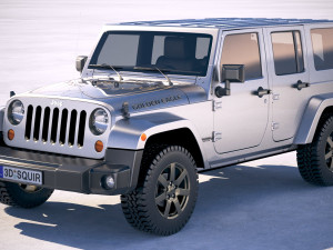 Jeep Wrangler Golden Eagle 2017 3D Model