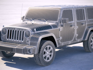 Jeep Wrangler Golden Eagle 2017 3D 模型