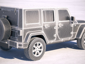 Jeep Wrangler Golden Eagle 2017 3D 模型