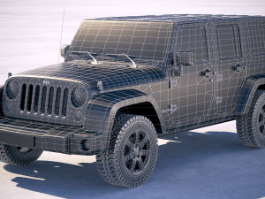 Jeep Wrangler Golden Eagle 2017 3D 模型