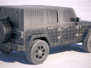Jeep Wrangler Golden Eagle 2017 3D 模型