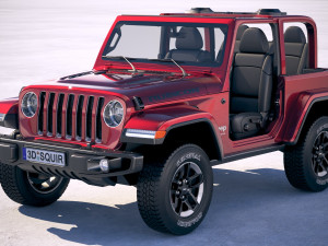 Jeep Wrangler Rubicon 2018 Modelo 3D