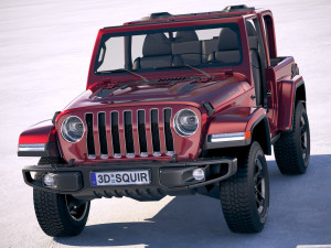 Jeep Wrangler Rubicon 2018 Modelo 3D