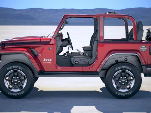 Jeep Wrangler Rubicon 2018 3D Model