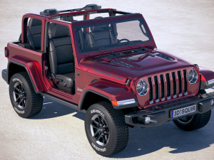 Jeep Wrangler Rubicon 2018 Modelo 3D