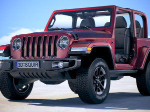 Jeep Wrangler Rubicon 2018 Modelo 3D