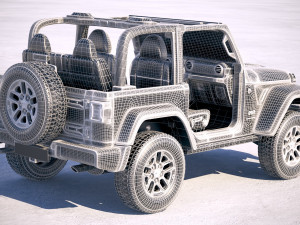 Jeep Wrangler Rubicon 2018 Modelo 3D