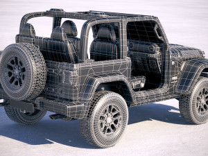 Jeep Wrangler Rubicon 2018 Modelo 3D