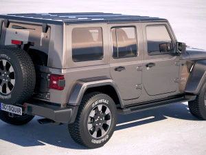 Jeep Wrangler Unlimited Sahara 2018 3D Model
