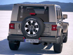 Jeep Wrangler Unlimited Sahara 2018 3D Model