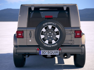 Jeep Wrangler Unlimited Sahara 2018 3Dモデル