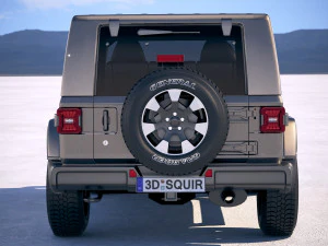 Jeep Wrangler Unlimited Sahara 2018 3D Model