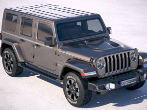 Jeep Wrangler Unlimited Sahara 2018 3Dモデル