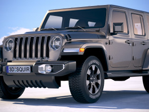 Jeep Wrangler Unlimited Sahara 2018 3Dモデル