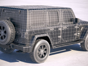Jeep Wrangler Unlimited Sahara 2018 3Dモデル