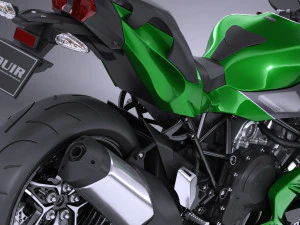 Kawasaki Ninja H2 SX 2018 3D Model