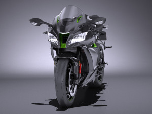 Kawasaki Ninja ZX10R SE 2018 3D Model