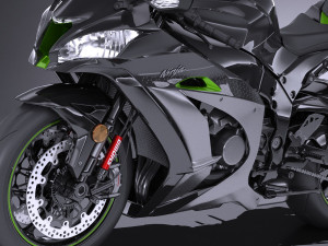 Kawasaki Ninja ZX10R SE 2018 3D Model