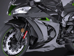 Kawasaki Ninja ZX10R SE 2018 3D Model