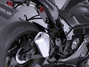 Kawasaki Ninja ZX10R SE 2018 3D Model