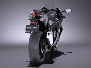 Kawasaki Ninja ZX10R SE 2018 3D Model