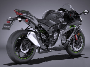 Kawasaki Ninja ZX10R SE 2018 3D Model