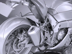 Kawasaki Ninja ZX10R SE 2018 3D Model