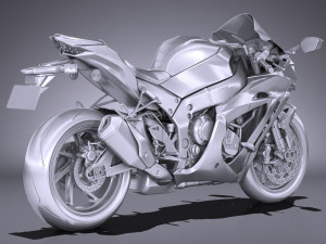 Kawasaki Ninja ZX10R SE 2018 3D Model