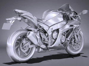 Kawasaki Ninja ZX10R SE 2018 3D Model in Motorcycle 226369 | 3DExport