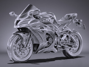 Kawasaki Ninja ZX10R SE 2018 3D Model