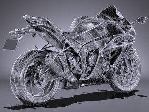 Kawasaki Ninja ZX10R SE 2018 3D Model