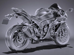 Kawasaki Ninja ZX10R SE 2018 3D Model