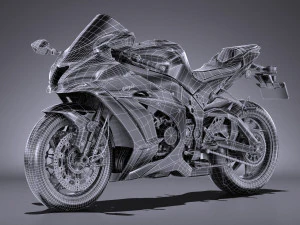 Kawasaki Ninja ZX10R SE 2018 3D Model