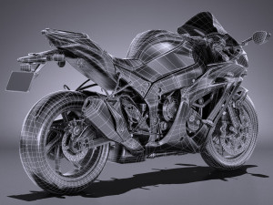 Kawasaki Ninja ZX10R SE 2018 3D Model