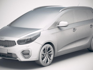 Kia Carens 2018 3D 模型
