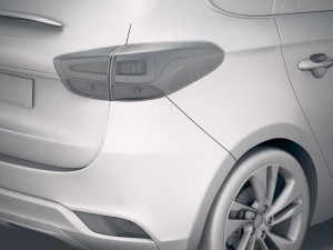 Kia Carens 2018 3D 模型