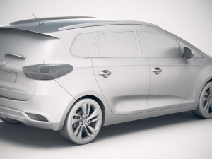Kia Carens 2018 3D 模型