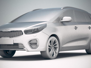 Kia Carens 2018 3D 模型
