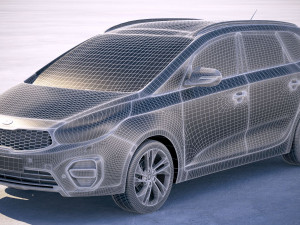 Kia Carens 2018 3D 模型