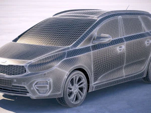 Kia Carens 2018 3D Model