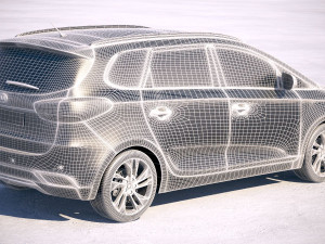 Kia Carens 2018 3D 模型