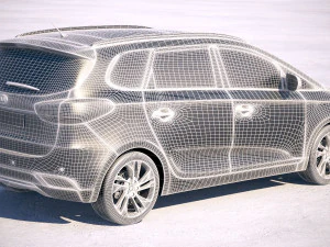 Kia Carens 2018 3D Model
